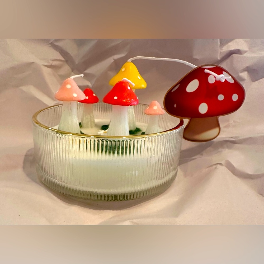 Mushroom candle - NWT- open to offers